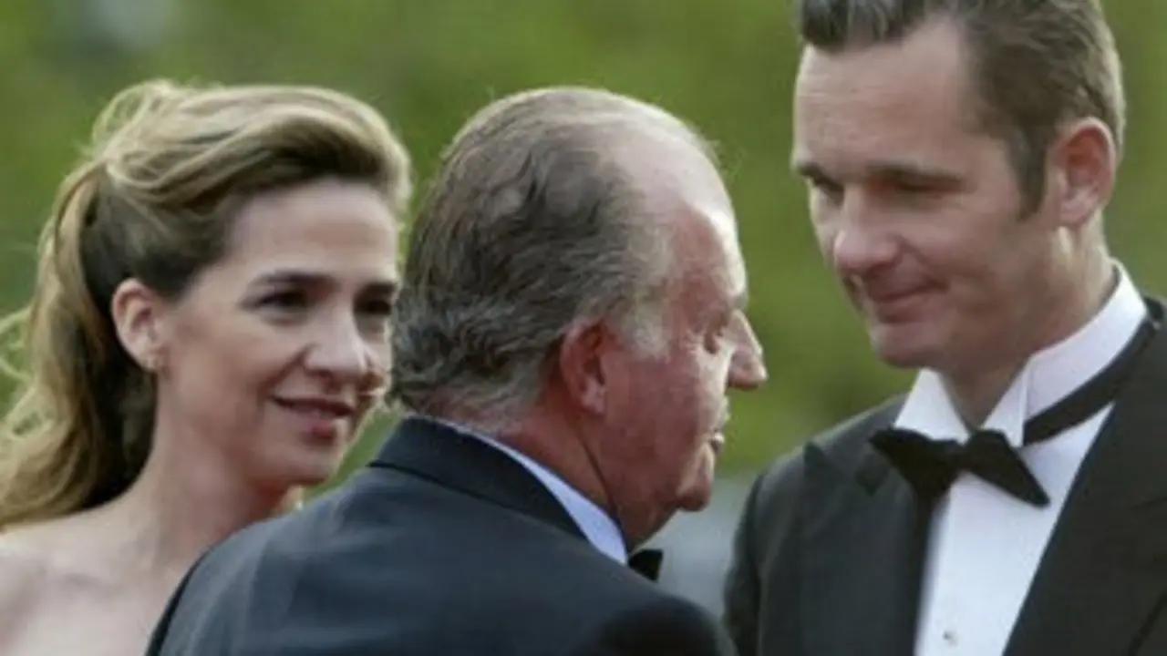 O Borb&oacute;n con Urdangar&iacute;n e a s&uacute;a filla Cristina 