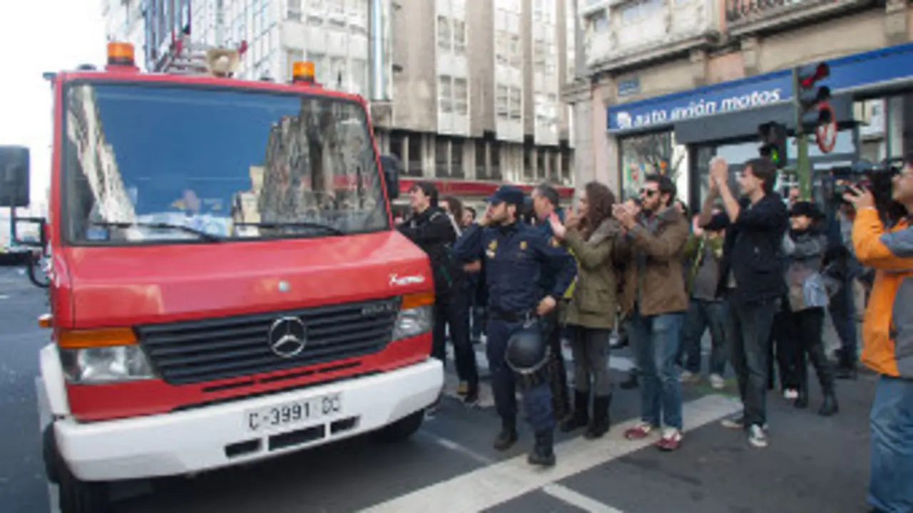 Bombeiros na Coru&ntilde;a