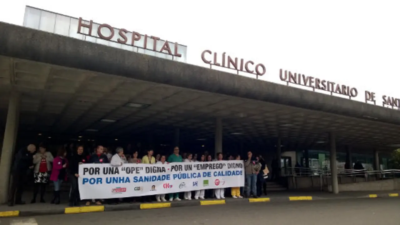 Concentraci&oacute;n sanidade en Compostela