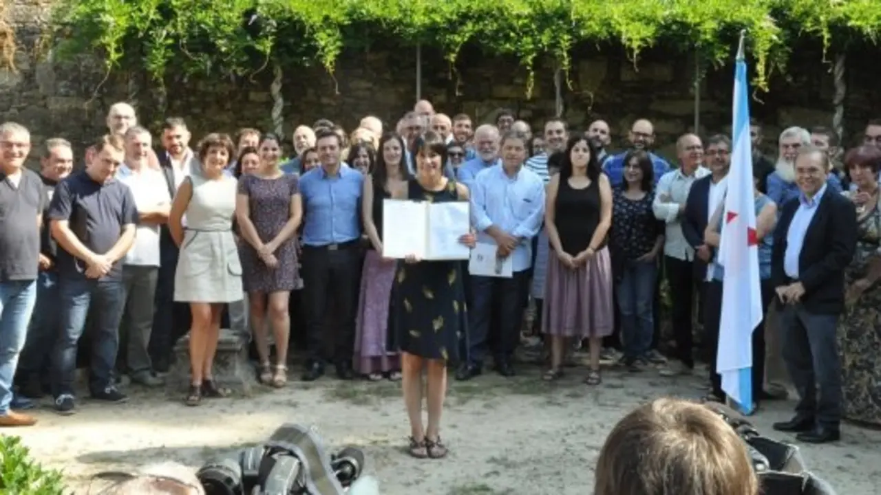 Alcadesas BNG nun acto en Compostela no 2016