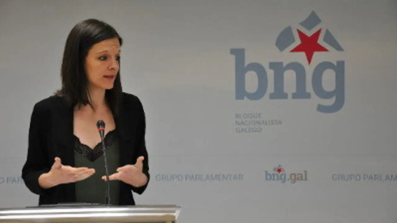 Olalla Rodil en rolda de Prensa (Foto: N&oacute;s Diario).