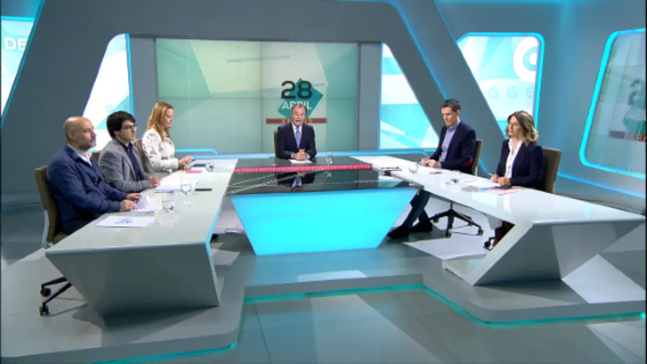 Debate electoral do 28 de abril [Imaxe: TVG]