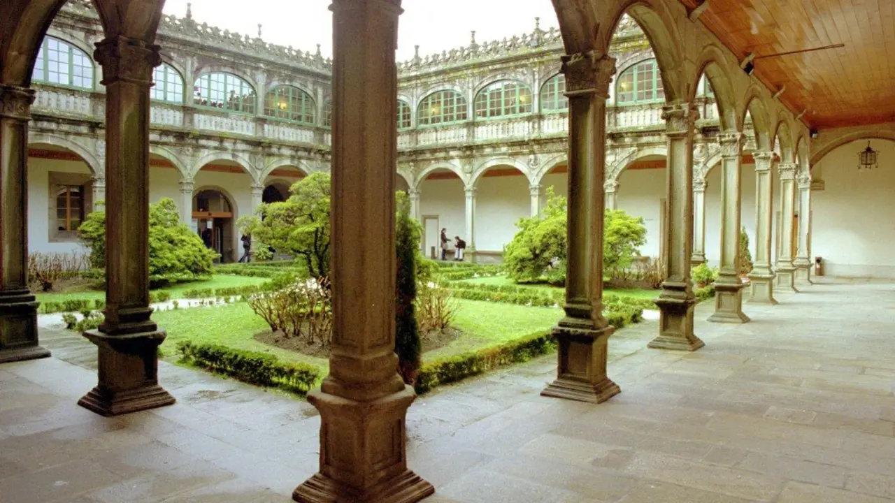 Claustro de Fonseca, en Compostela (Universidade de Santiago de Compostela).