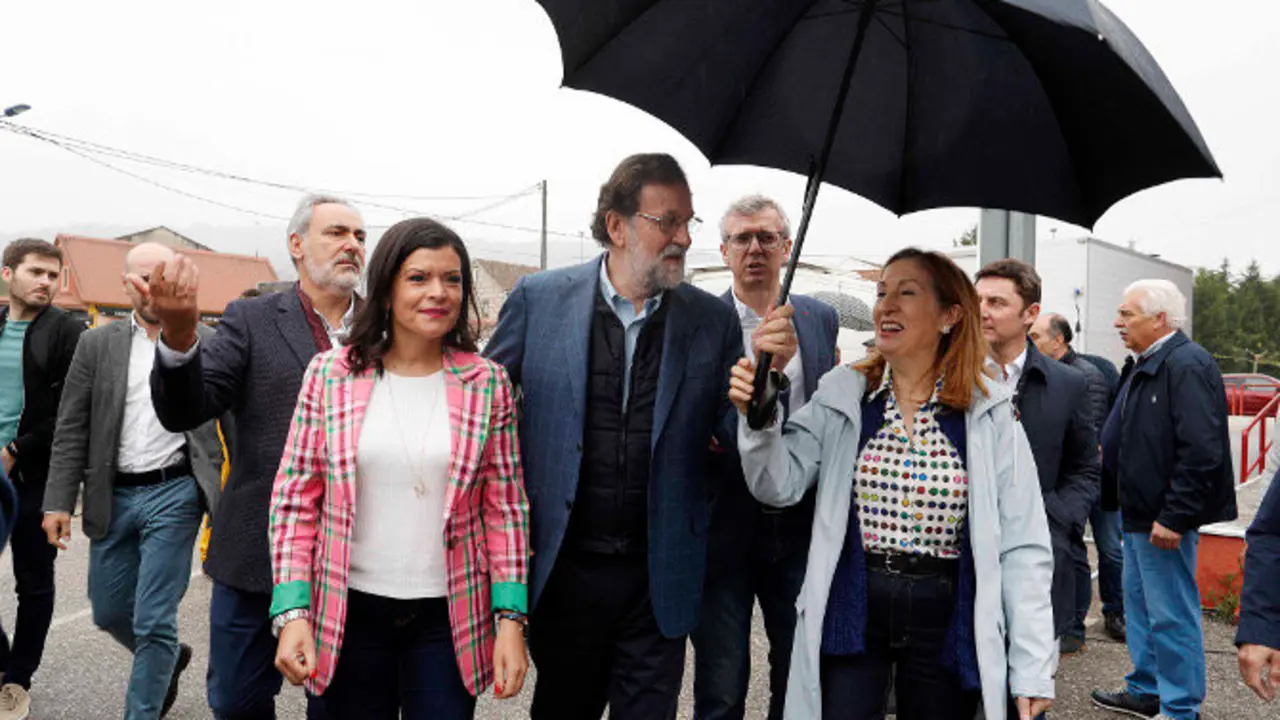 Pastor con Raxoi en Mos nun mitin este ano