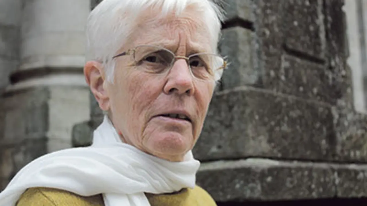 Na imaxe, Doroth&eacute; Schubarth, en Compostela. Foto: Irene Pin.