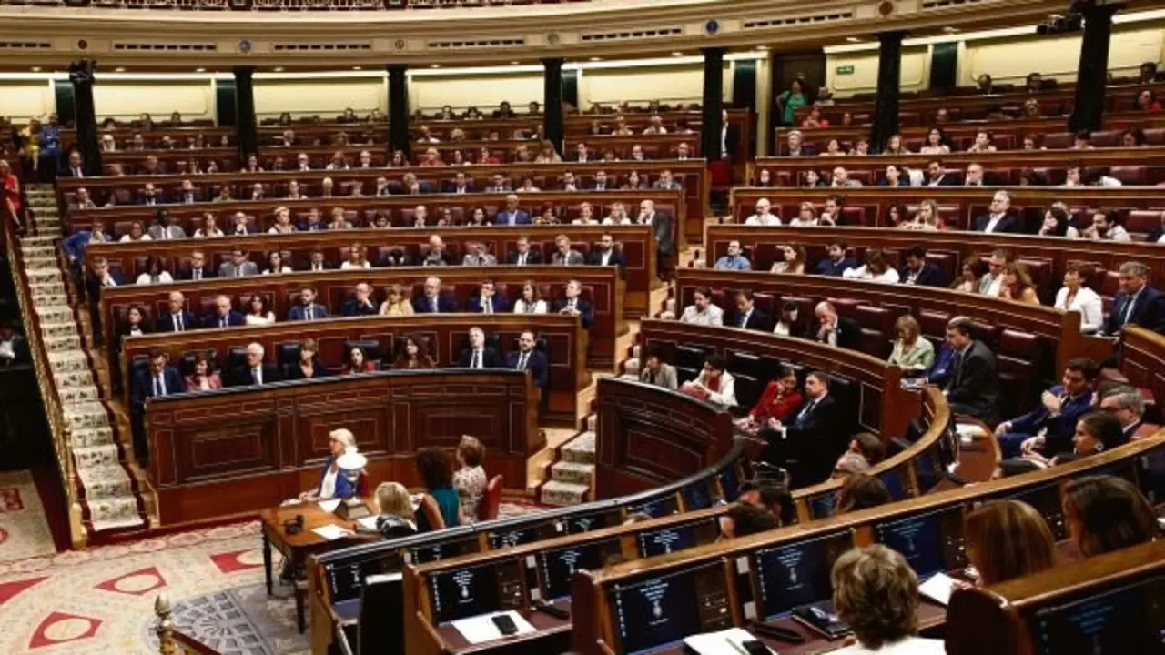 Vista do hemiciclo do Congreso na &uacute;ltima votaci&oacute;n de investidura en xullo 2019 (Europa Press)