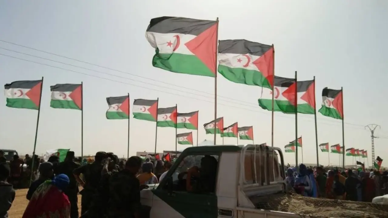 Acto en prol da soberan&iacute;a do S&aacute;hara Occidental (Imaxe: @polisario_)