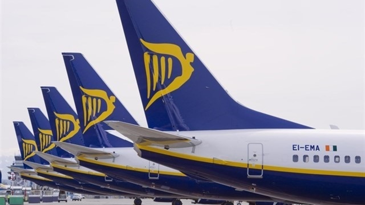 Avi&oacute;ns de Ryanair (arquivo).