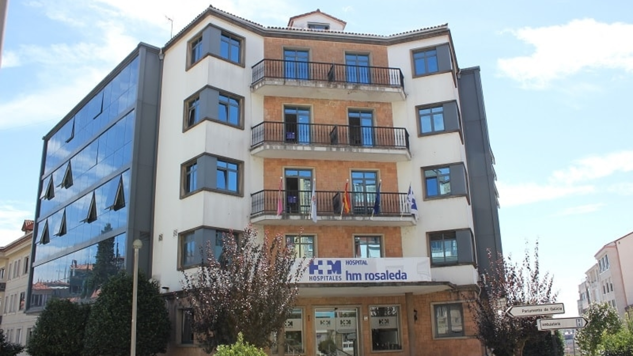 Centro hospitalario HM A Rosaleda en Santiago de Compostela. (Imaxe: HM Hospitais)