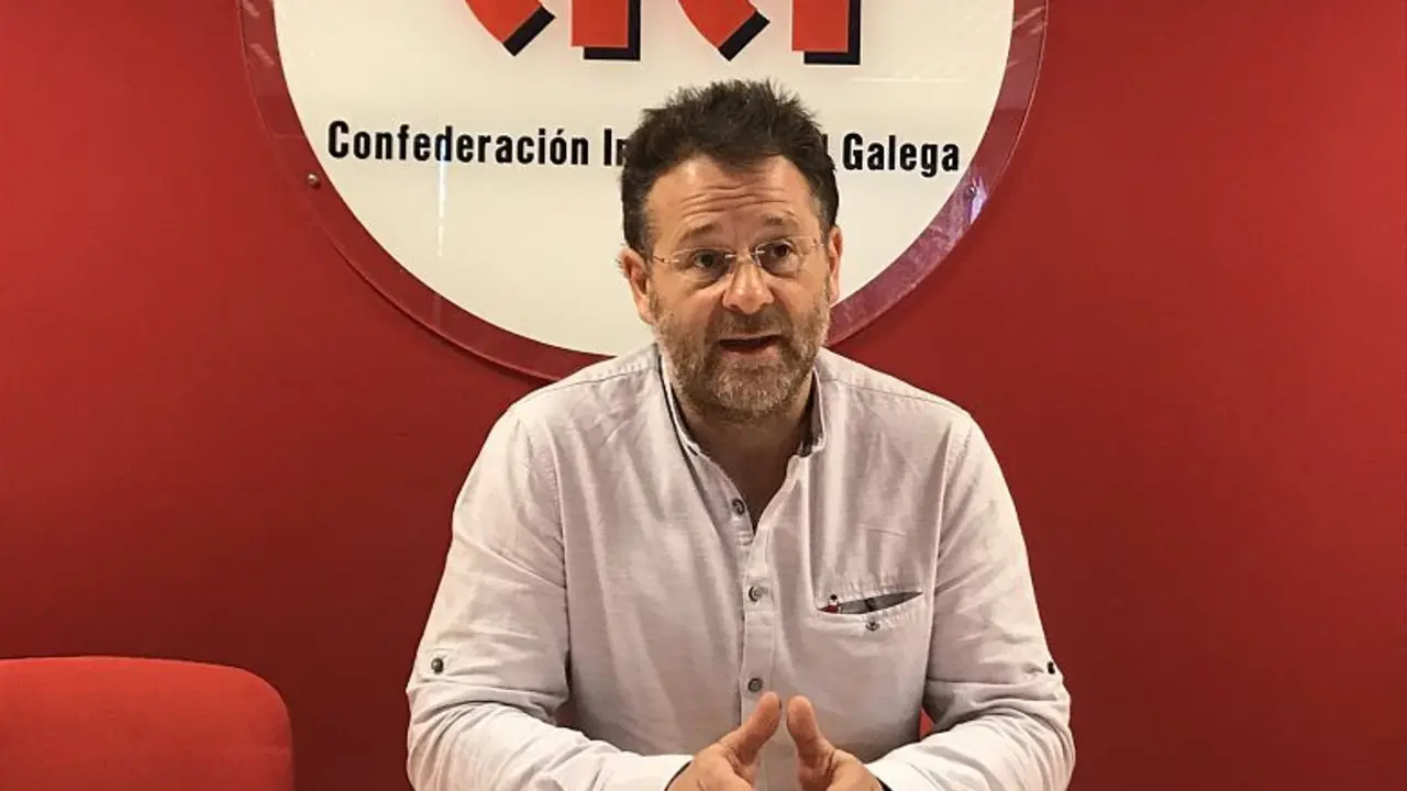 Paulo Carril, secretario xeral da CIG (Imaxe N&oacute;s Diario)