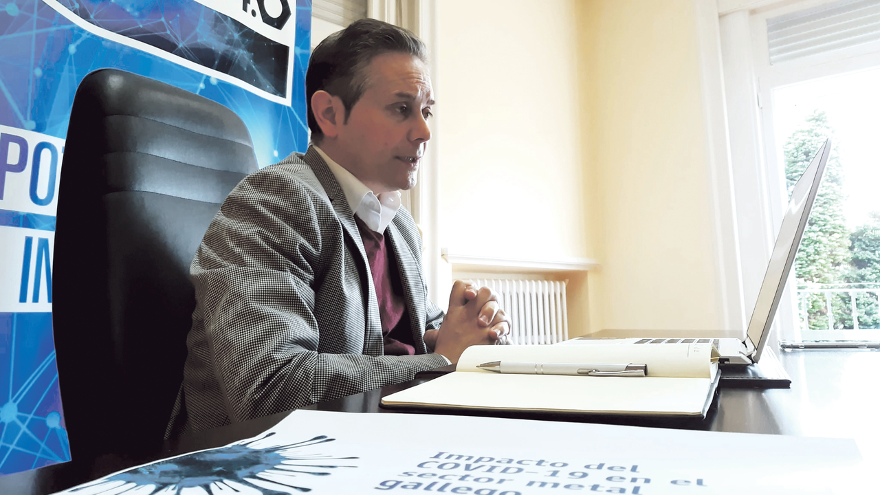 Enrique Mall&oacute;n, secretario xeral de Asime.