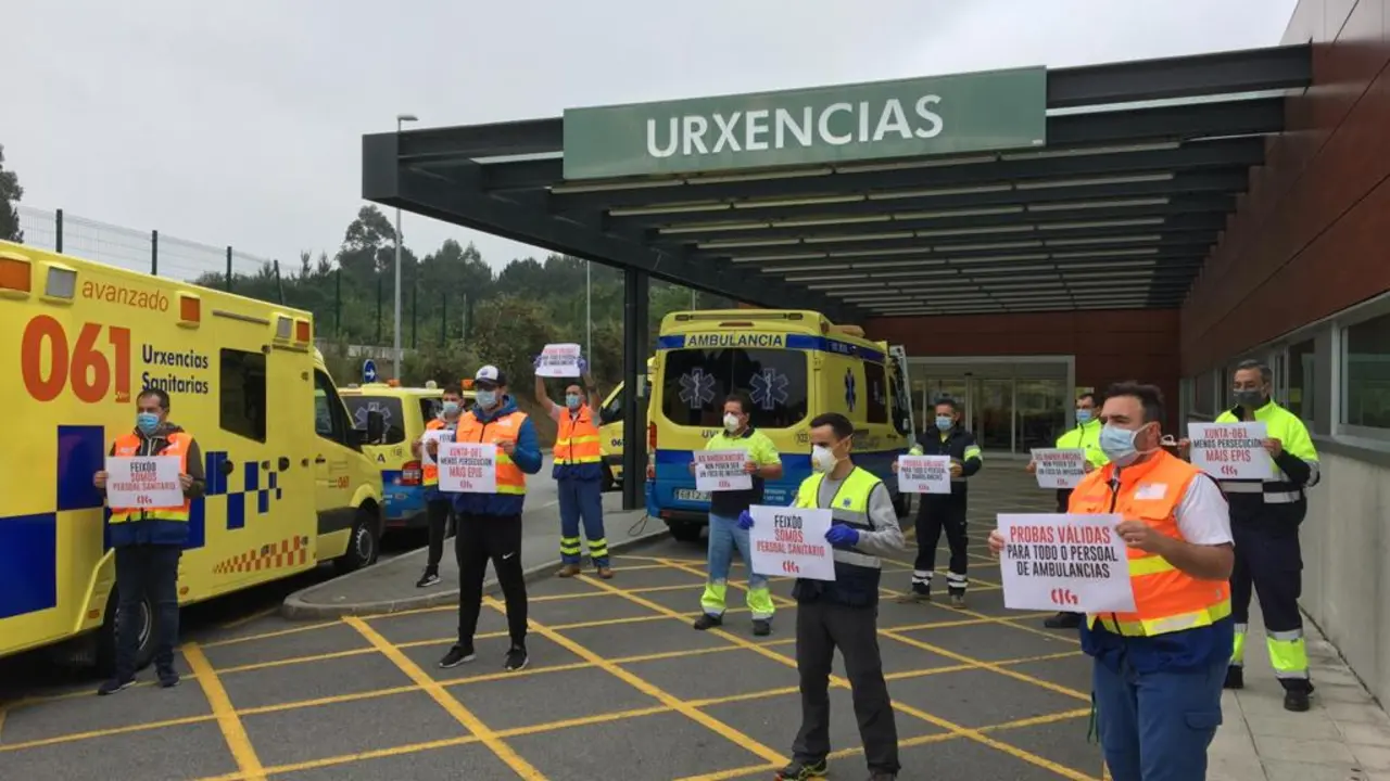 Protesta no hospital do Saln&eacute;s (CIG).