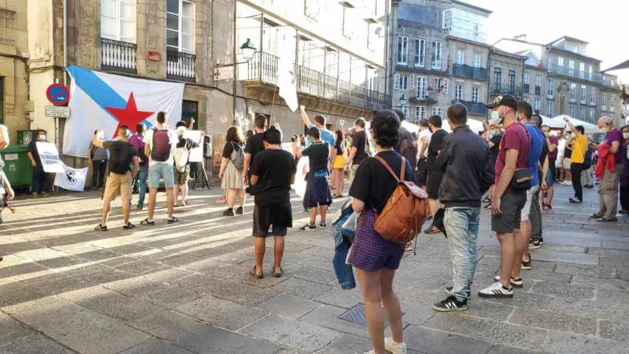 Acto de encerramento da mobilizaci&oacute;n convocada por Ceivar.