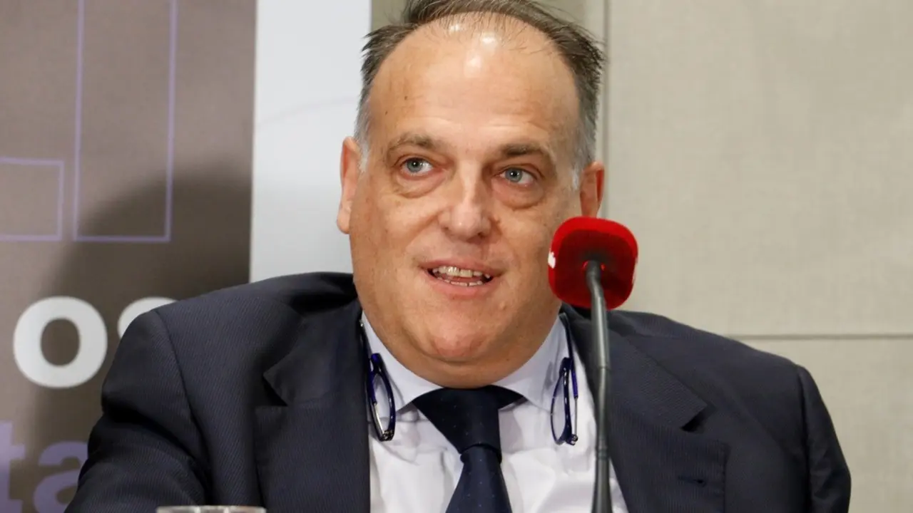 O presidente da Liga, Javier Tebas (Foto: N&oacute;s Diario).