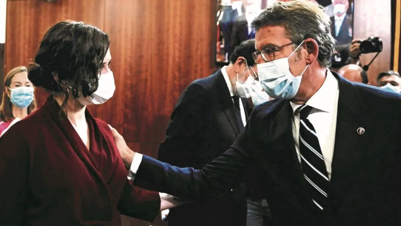 Feixoo con D&iacute;az Ayuso nunha imaxe de arquivo. (Foto: Europa Press)