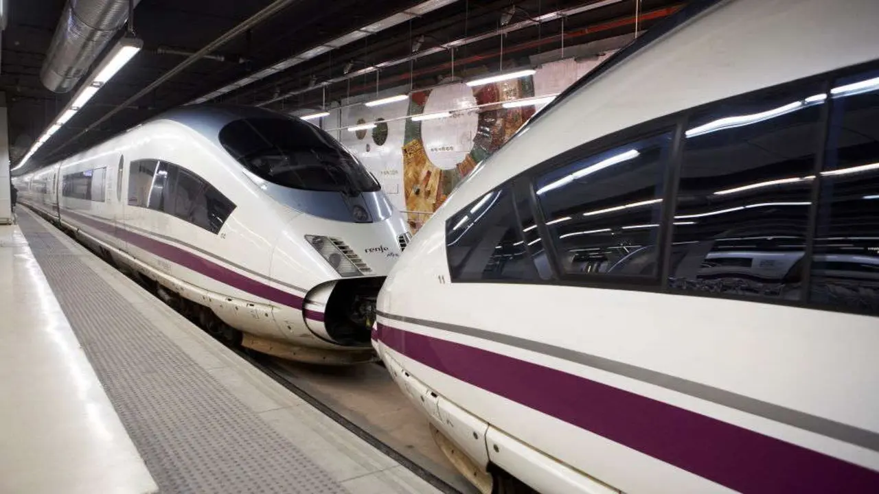 Dous trens AVE nunha estaci&oacute;n. (Foto: Europa Press)