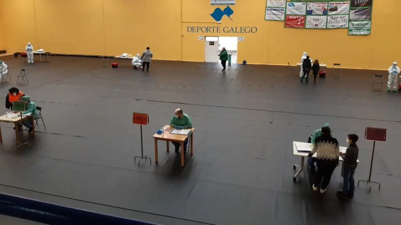 Dispositivo de cribado en Guitiriz. (Foto: Concello de Guitiriz)