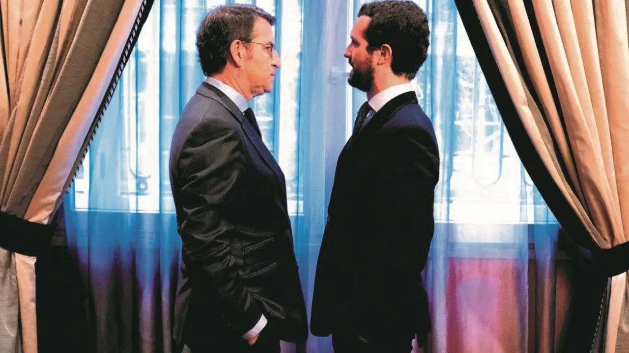 Pablo Casado e Alberto N&uacute;&ntilde;ez Feixoo. (Foto: N&oacute;s Diario)
