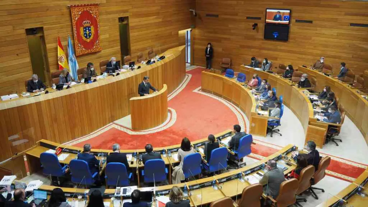 O pleno do Parlamento votar&aacute; a reforma da lei de sa&uacute;de, a lei de reactivaci&oacute;n econ&oacute;mica e mais a de acci&oacute;n exterior (Foto: Parlamento galego)