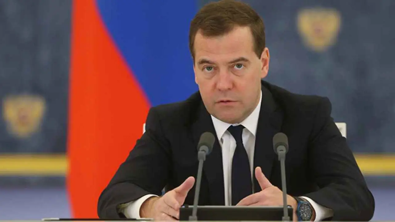 Dimitri Medvedev, vicepresidente do Consello de Seguridade ruso e ex presidente do pa&iacute;s. (Foto: Europa Press)