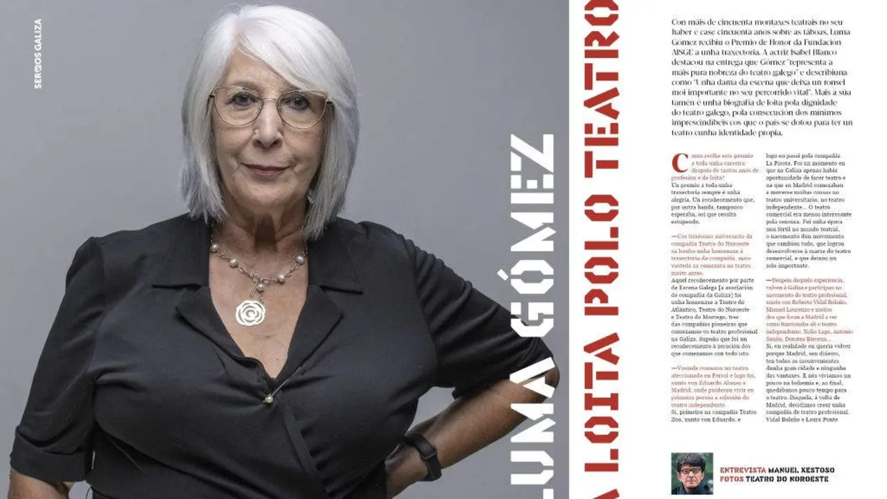 Entrevista &aacute; actriz Luma G&oacute;mez. (Foto: N&oacute;s Diario) #lumag&oacute;mez #teatro #sermosgaliza #castro #para&ntilde;os