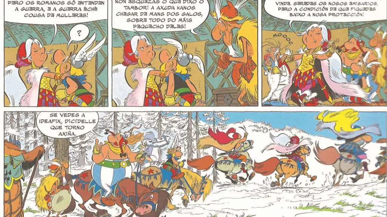 Un fragmento de 'Ast&eacute;rix e o Grif&oacute;n'.