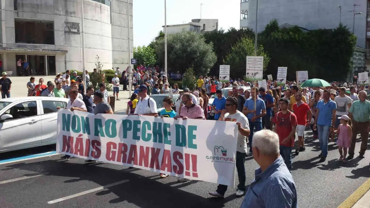 Manifestaci&oacute;n de Agromuralla en 2015 (Agromuralla)