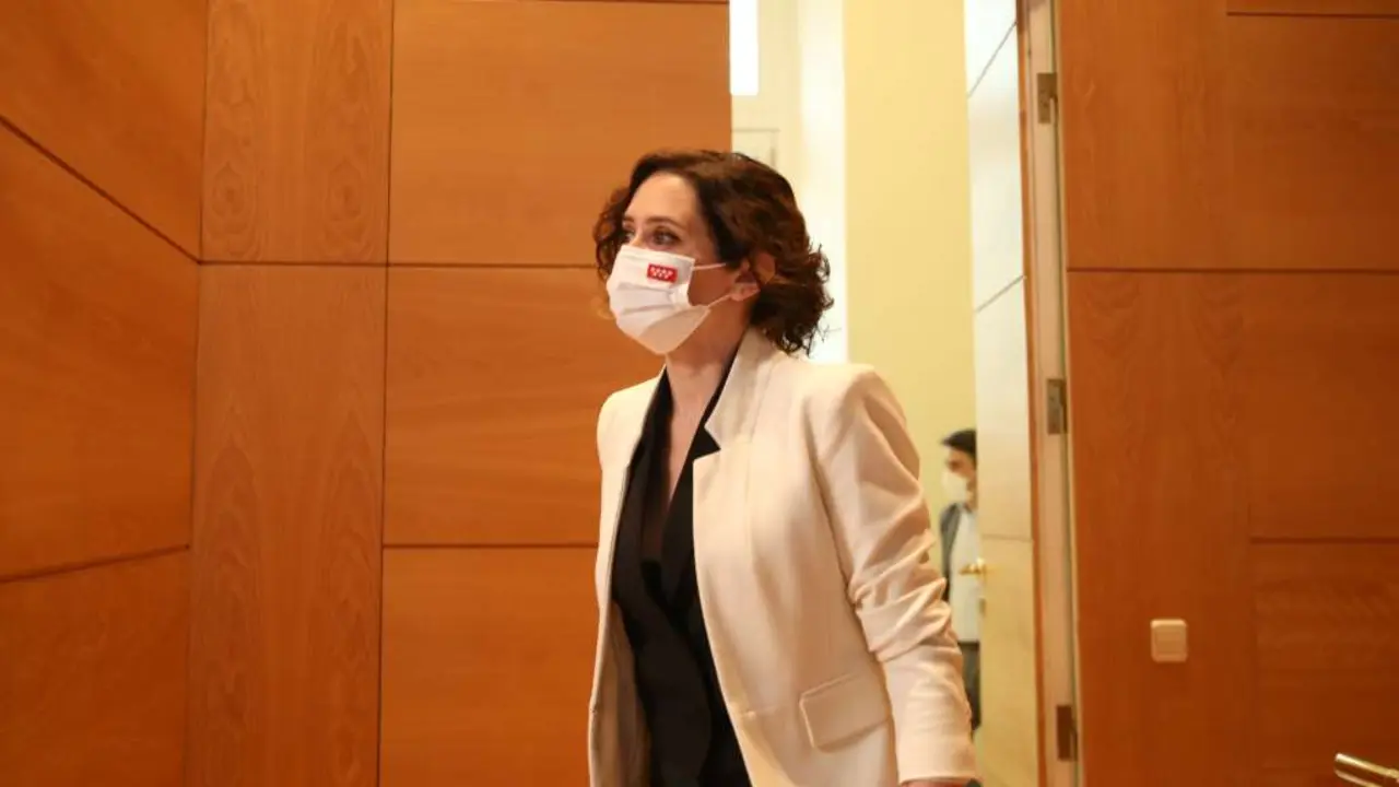 Isabel D&iacute;az Ayuso, fotografada esta quinta feira (Foto: Ricardo Rubio / Europa Press).