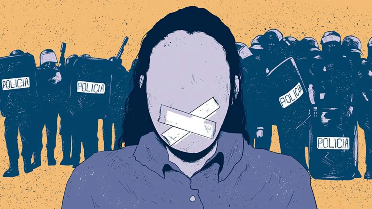 Incapaz de produzir outros imagin&aacute;rios, o estado centra a sua agenda na gest&atilde;o dos problemas sociais por meio do 'poder de pol&iacute;cia'. (Ilustraci&oacute;n: &Aacute;lex Rozados).