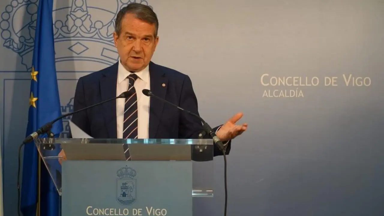 O alcalde de Vigo, Abel Caballero, en rolda de prensa. (Foto: Europa Press)