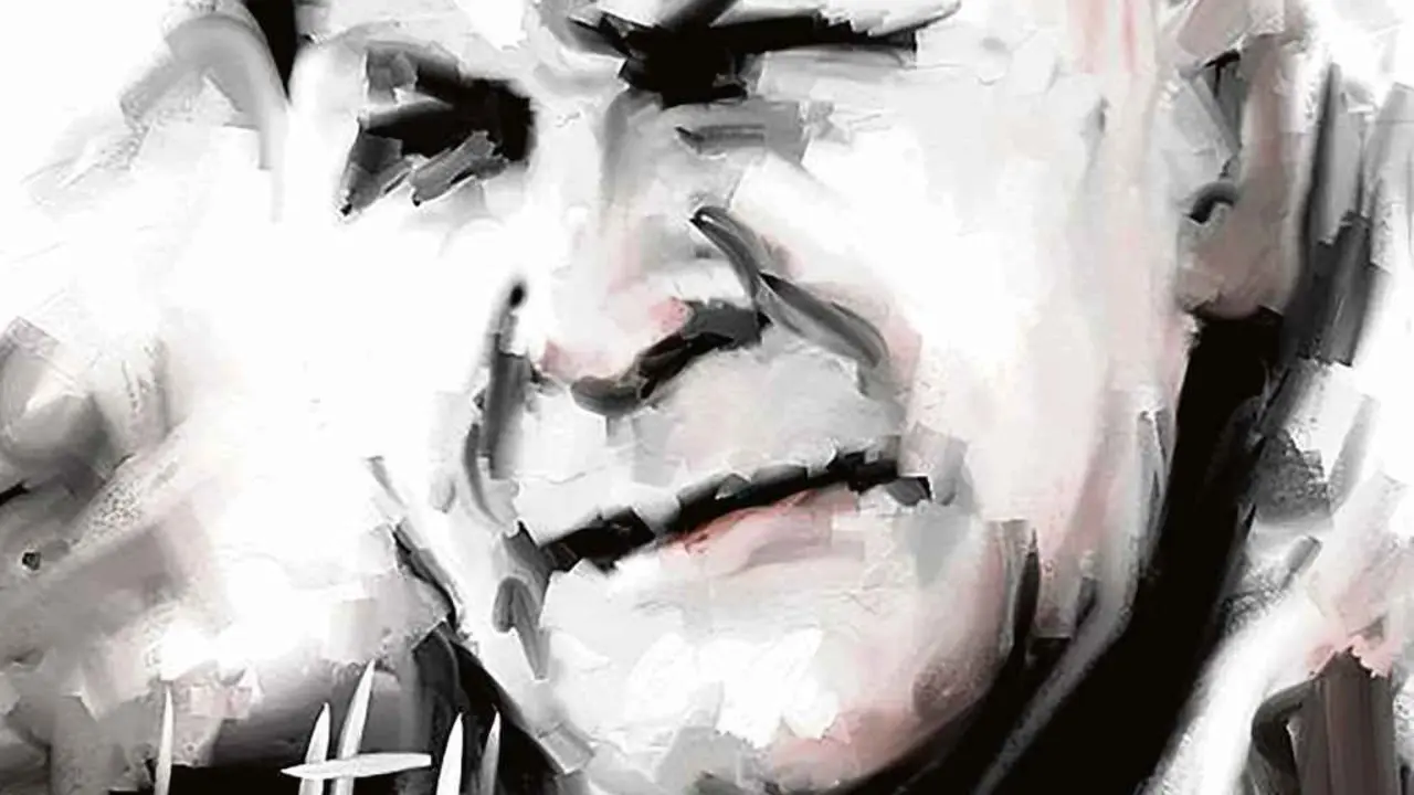Retrato de Eug&eacute;nio de Andrade por Bottelho.