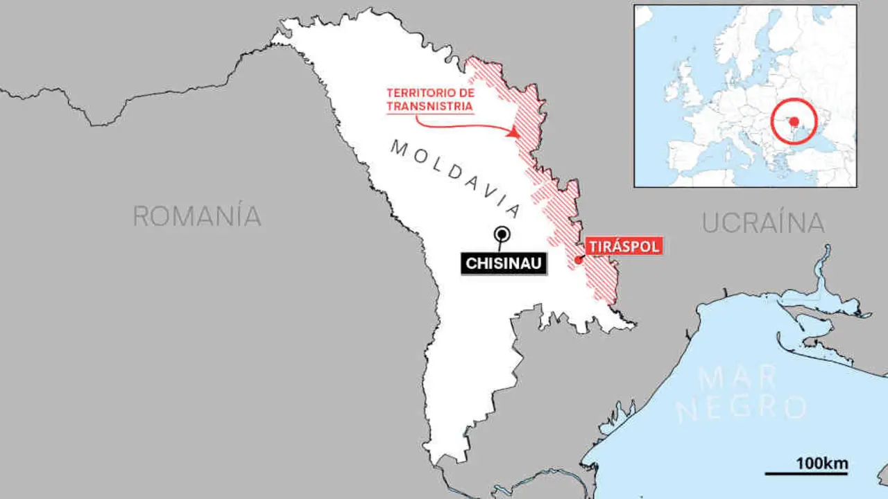 Transnistria est&aacute; separada do resto de Moldavia polo r&iacute;o Dni&eacute;ster. (Foto: N&oacute;s Diario)