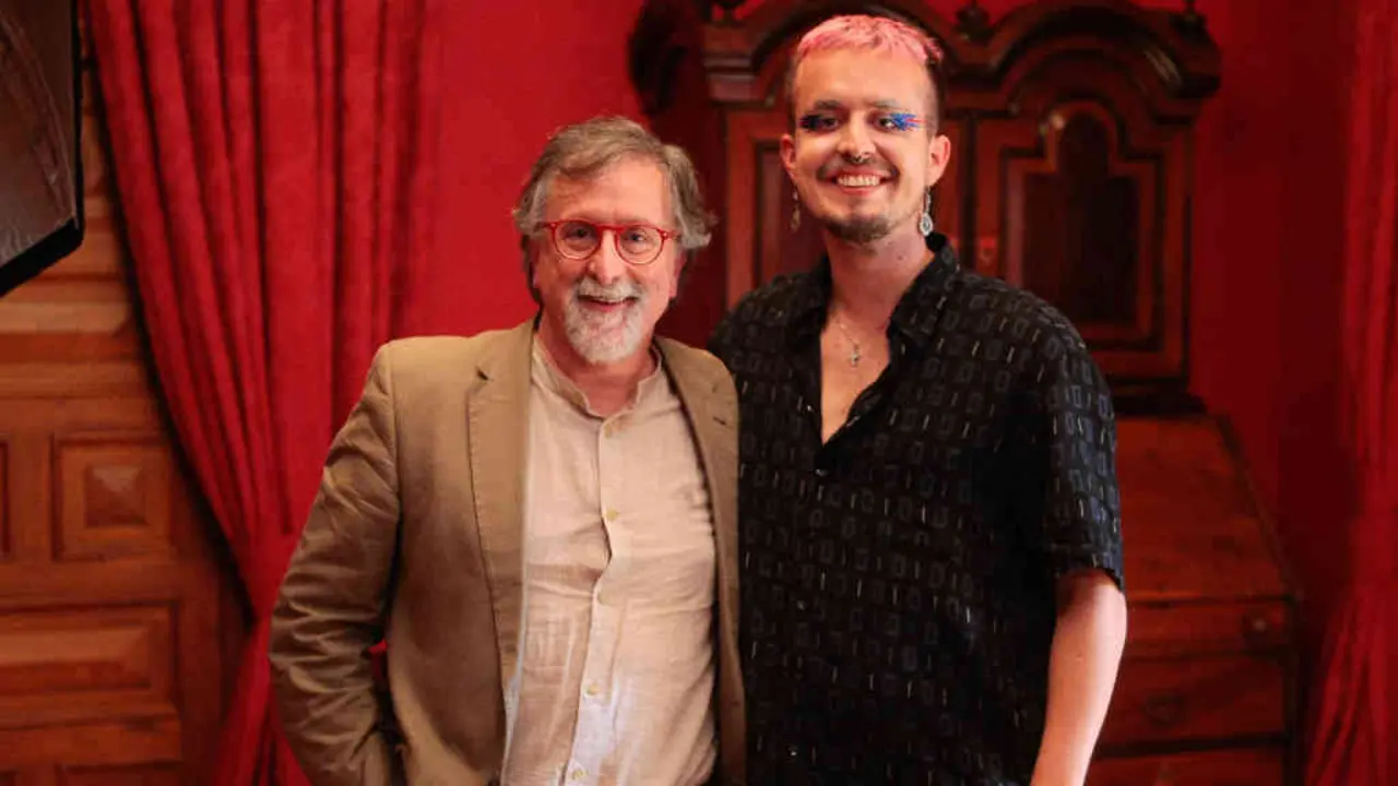 O deputado Xurxo Couto e o m&uacute;sico Berto (Foto: N&oacute;s Diario).