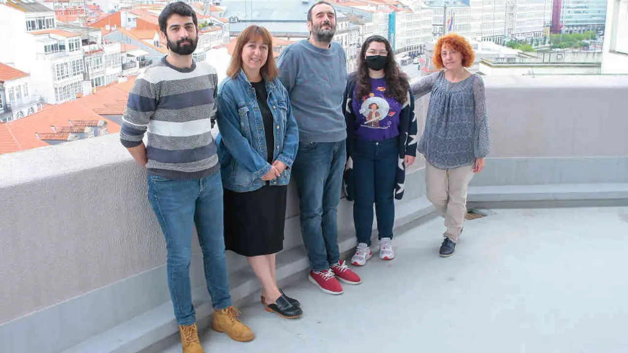 O xurado dos Premios Rosal&iacute;a de Castro de L&iacute;ngua (Foto: N&oacute;s Diario).
