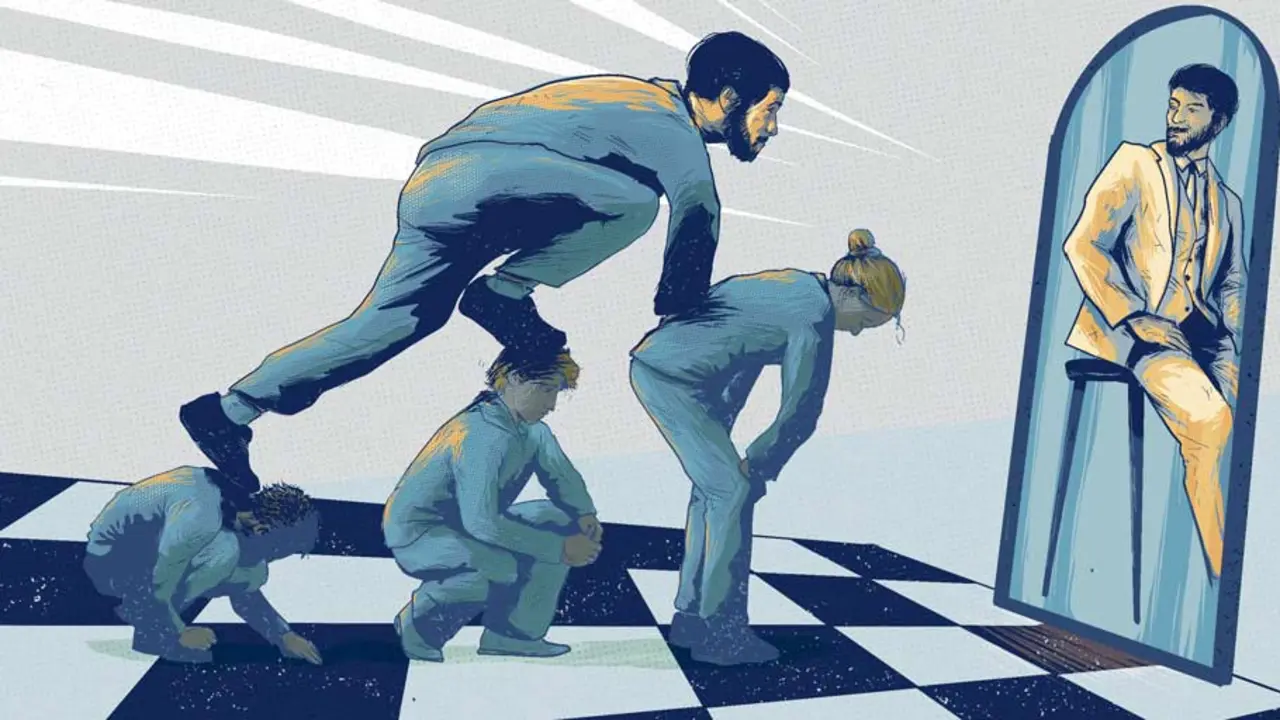 &Eacute; moi caracter&iacute;stico desta bichar&iacute;a non s&oacute; manipular a todo aquel que estea ao seu arredor, tam&eacute;n falsear a s&uacute;a historia. (Ilustraci&oacute;n: &Aacute;lex Rozados)