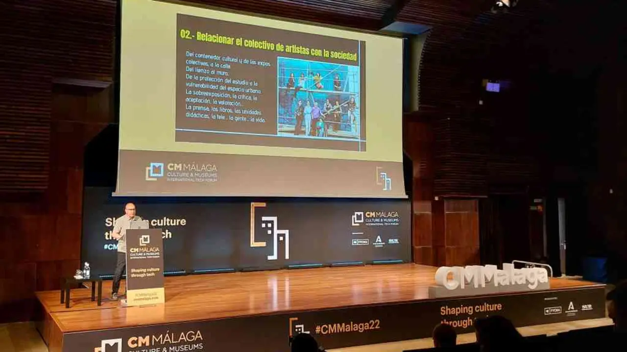 Xos&eacute; Regueira durante a s&uacute;a intervenci&oacute;n en M&aacute;laga.