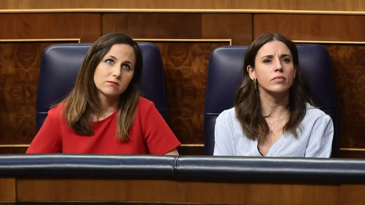 As ministras de UP Ione Belarra e Irene Montero. (Foto: Europa Press)