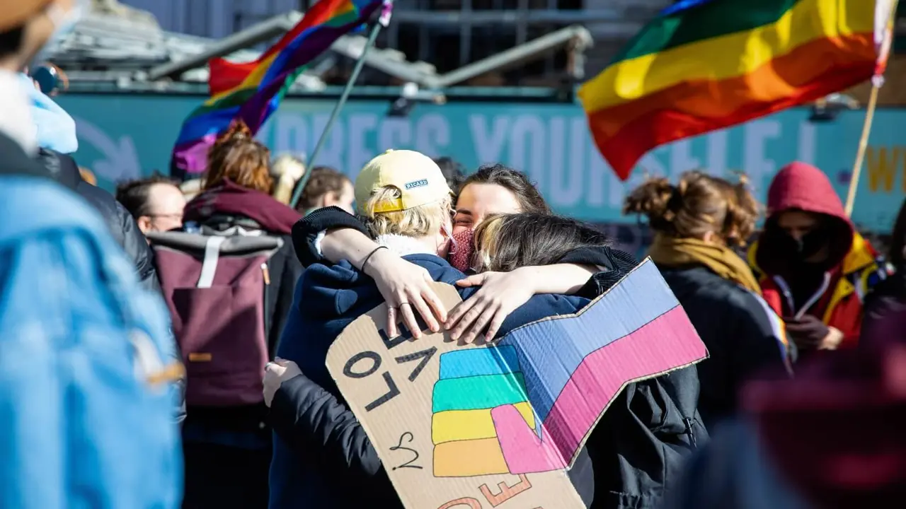 Manifestaci&oacute;n polos ataques contra a comunidade LGTBI. (Foto: Europa Press)
