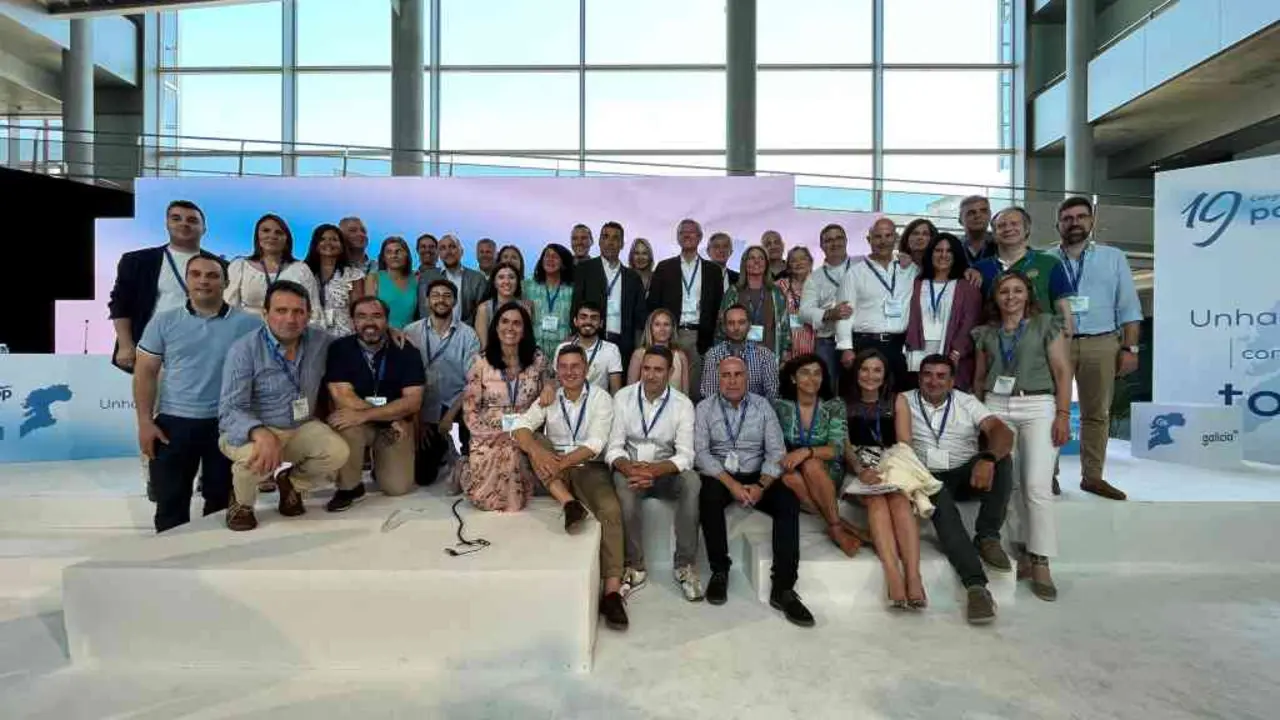 Executiva do PP de Pontevedra no seu 19&ordm; congreso.