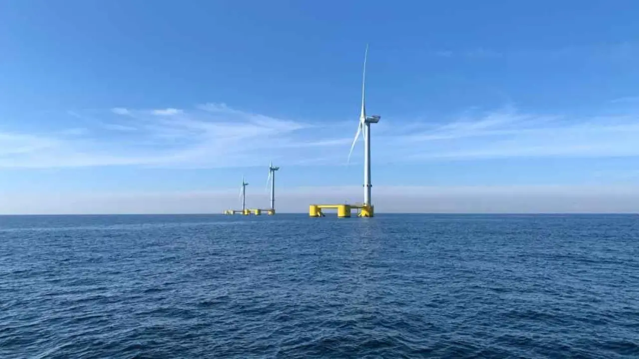 Proxecto de aproveitamento de e&oacute;lica mari&ntilde;a de Ocean Winds. (Foto: Europa Press)