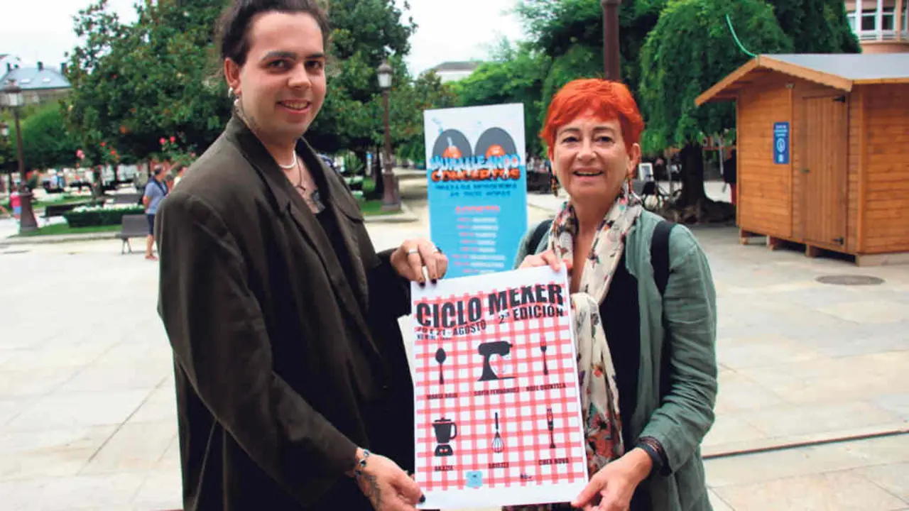Sergio Marey e Maite Ferreiro na presentacion do ciclo Mexer (Foto: Europa Press).
