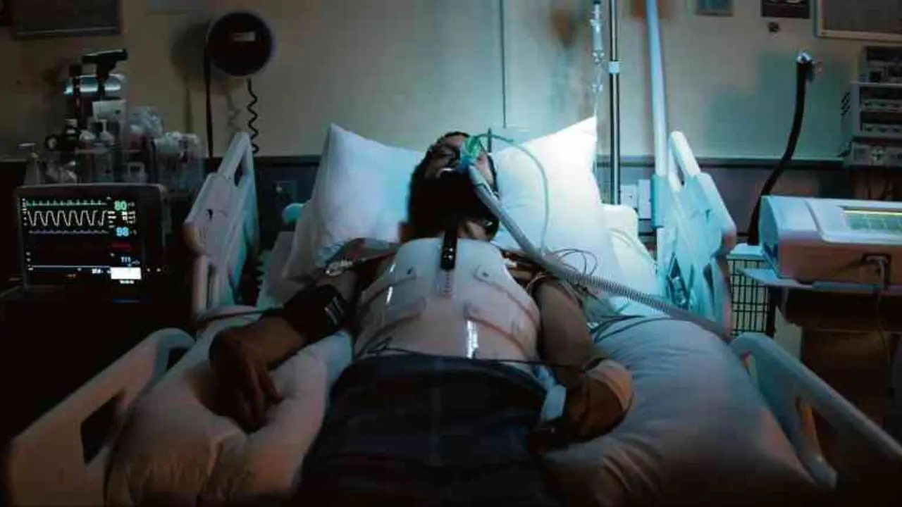 Logan Marshall-Green nunha escena de 'Upgrade'.