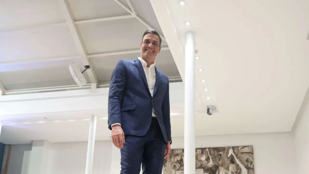 Pedro S&aacute;nchez, na Moncloa. (Foto: Eduardo Parra / Europa Press)