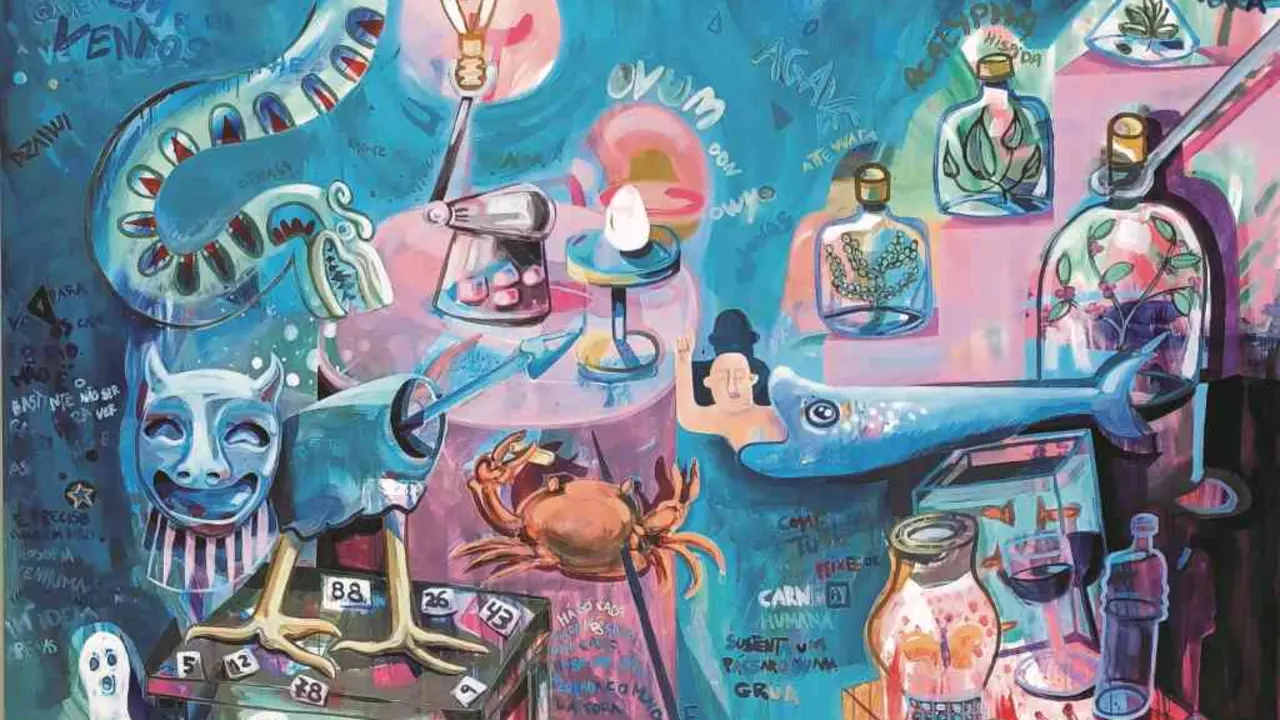 Detalle de 'H&aacute; ideias apenas' (2022), da artista lusa Mariana Mizarela.