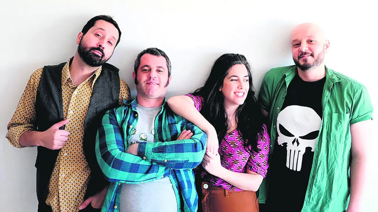 &Aacute;nxelo de Xermar, Paco Cerdeira, Paula Romero e Rodrigo Mu&ntilde;oz.