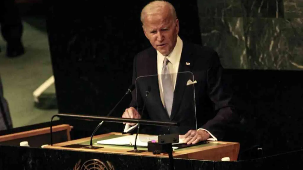 Joe Biden, na Asemblea Xeral de Naci&oacute;ns Unidas. (Foto: Europa Press)