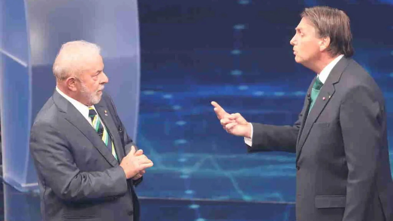 Lula da Silva (PT) e Jair Bolsonaro (PL) nun debate electoral a mediados de outubro. (Foto: Leco Viana / TheNEWS2 via ZUMA Pre / DPA)