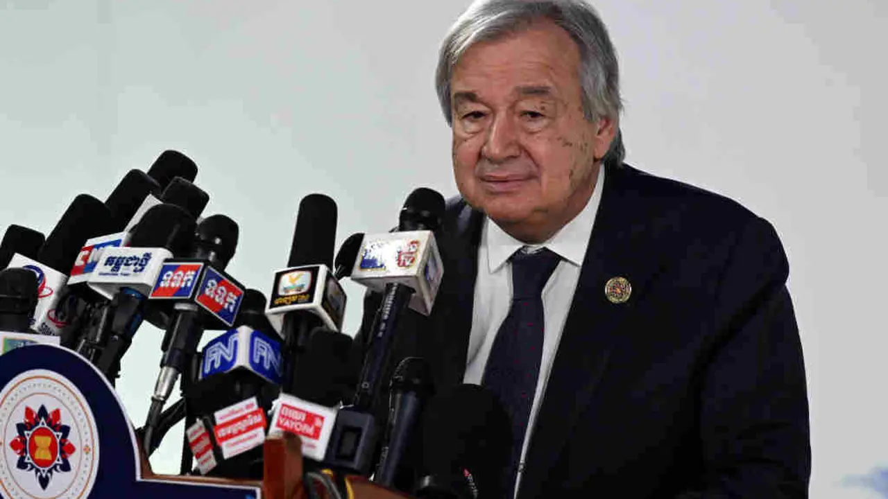 Ant&oacute;nio Guterres o s&aacute;bado. (Foto: Aapimage / DPA)