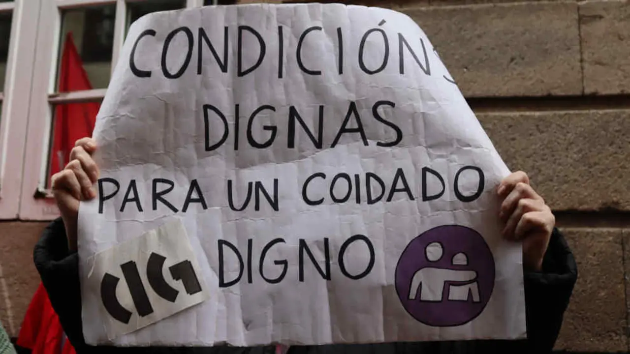 A folga das traballadoras de SAF desconvocouse esta terza feira (Foto: CIG).