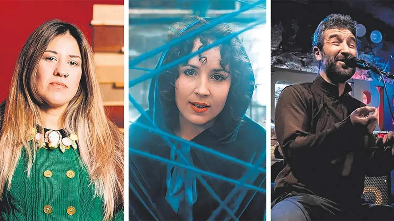 Sabela Rey, de Mallou; Madalena Gamalho e Rub&eacute;n Fern&aacute;ndez, de Noar son os finalistas da XIV edici&oacute;n do Concurso Fran P&eacute;rez 'Narf'.